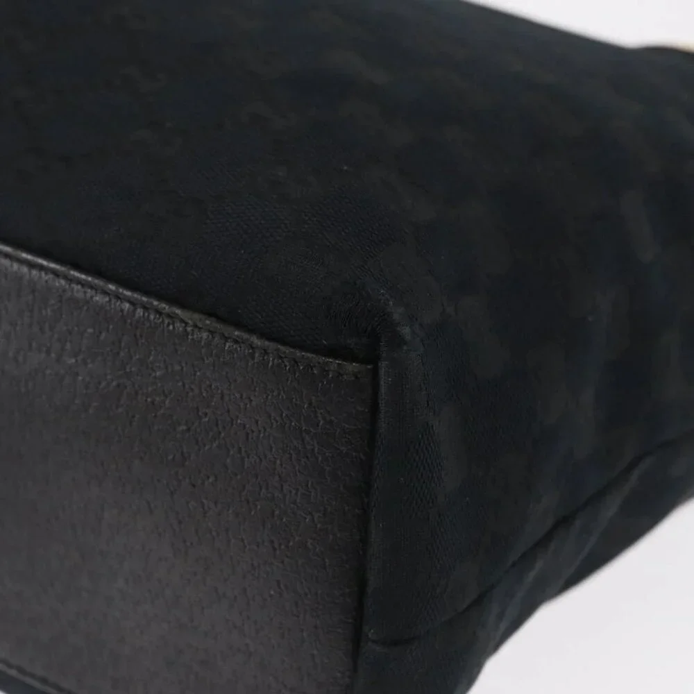 GUCCI GG Canvas Tote Bag Black Gold 153009 Auth 156794 - Picture 4 of 16